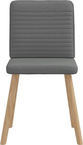vidaXL Καρέκλες Τραπεζαρίας 6 τεμ Σκ. Γκρι Υφασμάτινες