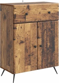 vidaXL Πλαϊνό γραφείο Παλαιωμένο ξύλο 66 x 34,5 x 90 εκ
