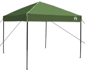 vidaXL Σκηνή Σκίασης Πράσινο 250 x 250 x 227 / 236 / 245 εκ. Ύφασμα Oxford