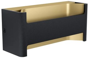 Φωτιστικό Τοίχου - Απλίκα Led Feloniche 98545 Black-Gold Eglo Aluminium, Plastic