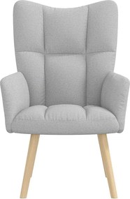 vidaXL Καρέκλα χαλάρωσης Cloud Grey Fabric