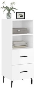 vidaXL Ντουλάπι Γυαλιστερό Λευκό 34,5x34x90 εκ. Επεξεργασμένο Ξύλο