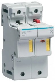 Ασφαλειοθήκη 14x51 1P+Ν LS612 Hager LS612