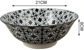 Μπολ Φαγητού Κεραμικό 21cm SDS-18822