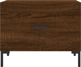 vidaXL Τραπεζάκι Σαλονιού Καφέ Δρυς 50x50x40 εκ. Επεξεργασμένο Ξύλο