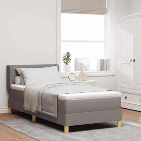 vidaXL Κρεβάτι Box Spring με στρώμα ταπέτο, 80 x 200 εκ., ύφασμα
