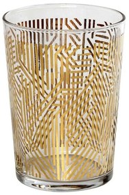 Ποτήρι Νερού Labyrinth RAB662K6 8,8x12cm 510ml Clear-Gold Espiel Γυαλί
