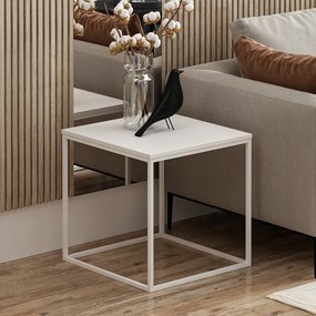 Βοηθητικό Τραπεζάκι Λευκό CAORA 52x50x50