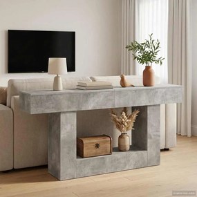 vidaXL Σκυρόχρωμο Γκρι 160 x 30 x 74 εκ