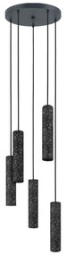 Φωτιστικό Οροφής 39823 Mentalona GU10/5 Anthracite Eglo Metal, Glass