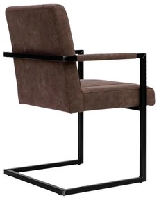Καρέκλα Τραπεζαρίας Evita Fylliana Taupe 55x47x85 εκ. 2αδα