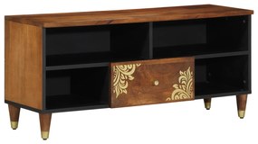 vidaXL Ντουλάπα τηλεόρασης 100x33x46 εκ. Μασίφ ξύλο μάνγκο