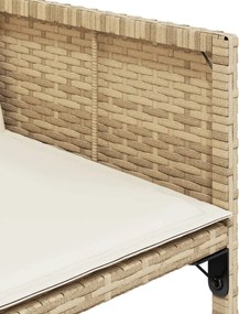 vidaXL Σετ Τραπεζαρίας Κήπου 13 τεμ. Μπεζ Συνθ. Ρατάν με Μαξιλάρια