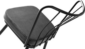 Καρέκλα 2τμχ Μαύρο YILDIZ 43x42x82