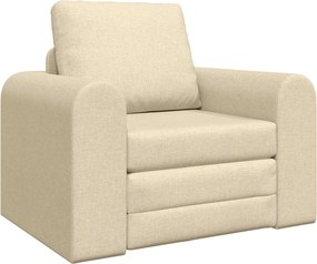 vidaXL Κρεβάτι καναπές Κρεμ 98 x 71 x 83 εκ. ύφασμα