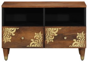 vidaXL Ντουλάπι Τηλεόρασης 70x33x46 εκ. Κατασκευασμένο από Μασίφ Ξύλο Μάνγκο