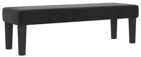 vidaXL Κρεβάτι με Βαλίτσα και Στρώμα Μαύρο 180x200 εκ Βελούδο