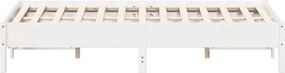 vidaXL Σκελετός Κρεβ. Χωρίς Στρώμα Λευκό 120x200 εκ Μασίφ Πεύκο