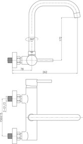 Eveberg Soly - Μπαταρία κουζίνας τοίχου