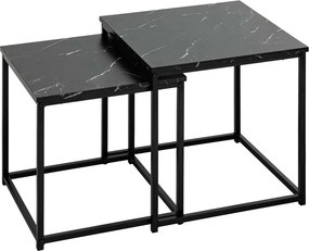 Βοηθητικά Τραπεζάκια (Σετ 2τμχ) A-S Jones Black 205801