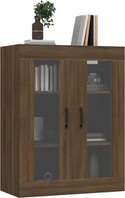 vidaXL Κρεμαστό Ντουλάπι Τοίχου Καφέ Δρυς 69,5x34x90 εκ Επεξ. Ξύλο