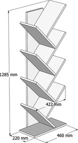 Βιβλιοθήκη Λευκό EGULE 46x22x128.5