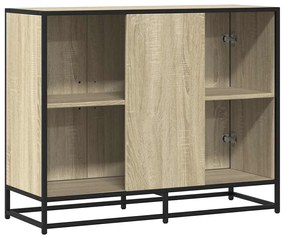 Sideboard Sonoma Oak 94x35x76 cm Κατασκευασμένο ξύλο - Καφέ