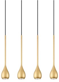 Φωτιστικό Οροφής - Ράγα 01179-09BR GU10 LED 85cm Gold Luma