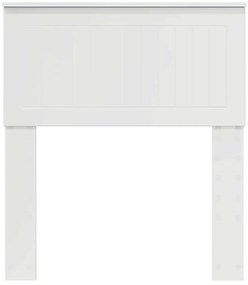 vidaXL Κεφαλάρι Λαμπερό Λευκό 75 cm Επεξεργασμένο ξύλο