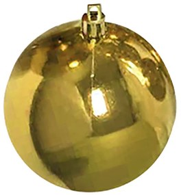 Σετ Μπάλες 6τμχ Γυαλιστερές Gold Δ6εκ. Xmas fest 93-1691