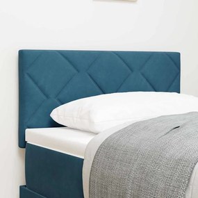 vidaXL Κεφαλάρι Σκούρο Μπλε 80 cm Βελούδο