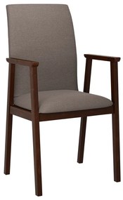 Καρέκλα Victorville 336, Καρυδί, Καφέ, 91x43x40cm, 7 kg, Ταπισερί, Ξύλινα, Μπράτσα, Ξύλο: Σημύδα | Epipla1.gr