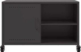 vidaXL Έπιπλο Τηλεόρασης Μαύρο 68x39x43,5 εκ. Χάλυβας