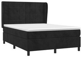 ΚΡΕΒΑΤΙ BOXSPRING ΜΕ ΣΤΡΩΜΑ ΜΑΥΡΟ 140X200 ΕΚ. ΒΕΛΟΥΔΙΝΟ 3129215