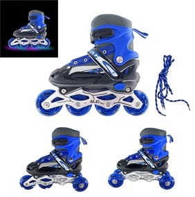 Αυξομειούμενα Πατίνια Roller GC SK2 ΣΕΤ 3 ΣΕ 1 ΜΠΛΕ LED-LARGE(38-42)