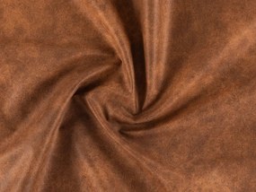 Σκαμπό σαλονιού Seattle 175, Καφέ, 50x70x70cm, 15 kg, Ταπισερί, Οικολογικό δέρμα, Πόδια: Μέταλλο | Epipla1.gr