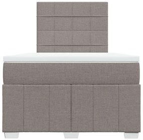 ΚΡΕΒΑΤΙ BOXSPRING ΜΕ ΣΤΡΩΜΑ TAUPE 120X200 ΕΚ. ΥΦΑΣΜΑΤΙΝΟ 3291639