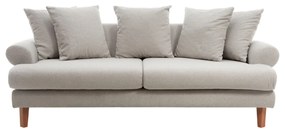 Artekko Uk Sofa Καναπές Τριθέσιος Υφασμάτινος Γκρι (210x100x75)cm - 783-7176