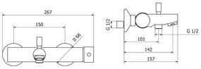 Μπαταρία Λουτρού TEOREMA NEW JABIL