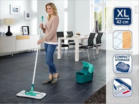 Mop with Bucket Leifheit Μπλε Πλαστική ύλη Ένωση 8 L