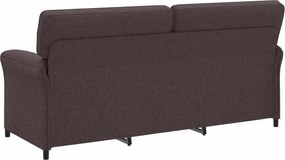 vidaXL Καναπές 100% πολυέστερ μεταλλικό πλαίσιο MDF, Κόντρα πλακέ