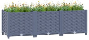 vidaXL Ζαρντινιέρα 120 x 40 x 38 εκ. από Πολυπροπυλένιο