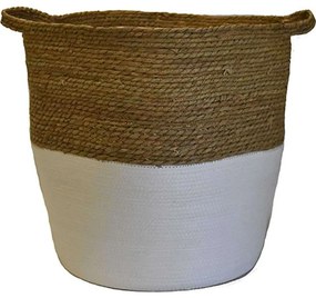 Καλάθι 00.06.67286 45x45cm White-Brown Mat