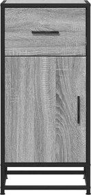 vidaXL Ραφιέρα Γκρι Sonoma 35,5x35x76 εκ. Επεξ. Ξύλο + Μέταλλο
