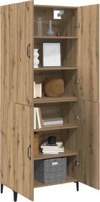 vidaXL Highboard 2 pcs Artisan Oak 69,5 x 34 x 180 εκ.