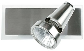 Φωτιστικό Οροφής - Σποτ Miami SPOT-MIAMI 01 Ρυθμιζόμενο 1xGU10 5W Led 17x12x7cm Nickel Intec Metal, Glass