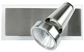 Φωτιστικό Οροφής - Σποτ Miami SPOT-MIAMI 01 Ρυθμιζόμενο 1xGU10 5W Led 17x12x7cm Nickel Intec Μέταλλο,Γυαλί