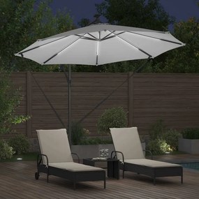 vidaXL Ομπρέλα ηλίου 294 x 294 x 248 cm Πολυεστέρας και Αλουμίνιο