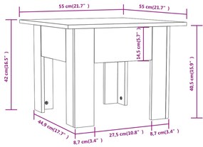 ΤΡΑΠΕΖΑΚΙ ΣΑΛΟΝΙΟΥ ΓΥΑΛΙΣΤΕΡΟ ΛΕΥΚΟ 55 X 55 X 42 ΕΚ ΜΟΡΙΟΣΑΝΙΔΑ 810241