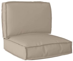 vidaXL Σετ Μαξιλαριών Πάγου 2 pcs Taupe Ύφασμα Όξφορντ